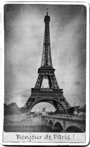 european landmarks vintage cards - Paris